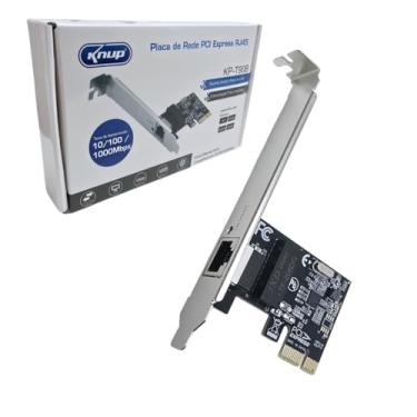 Imagem de Knup Placa de Rede Gigabit PCI Express 10/100/1000Mbps Realtek 8111 RJ45