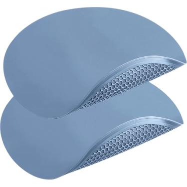 Imagem de QPIX DIGITAL Tapete de Silicone Extra Grande para Micro-Ondas e Capa para Alimentos- Tapete Como Suporte para Tigela, Capa para Proteção Contra Respingos, Suportes de Panela de Sil (12 Pol., Azul)