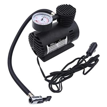 Imagem de Mini compressor de ar portátil mini compressor de ar inflador de pneus, ar elétrico infaltor com bomba de pressão do medidor de pneus 12 volts 300 psi, inflação rápida para