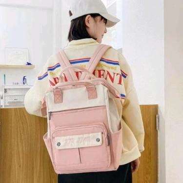 Imagem de Mochila Feminina Escolar Juvenil Impermeável Resistente - JTK XIUXIAN,