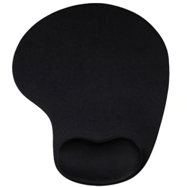 Imagem de Mouse Pad Ergonômico com Apoio de Punho em Gel, Reduz a Tensão na Mão, Antiderrapante- Distribuição Exclusiva QH Shopp (Preto)