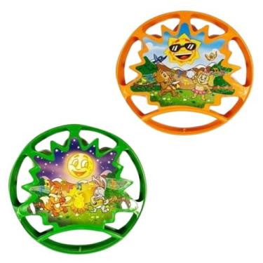 Imagem de Pandeiro Infantil Pedagógico, Instrumento Musical Educativo para Crianças (Laranja)