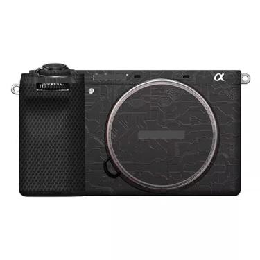 Imagem de Adesivo de corpo de câmera Alpha 6700 película protetora de vinil decalques acessórios para Sony A6700 (Circuit Black)