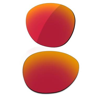 Imagem de LenzReborn Lente polarizada de substituição para óculos de sol RayBan Jackie Ohh II RB4098 60 mm - vermelho fogo - polarizado espelhado