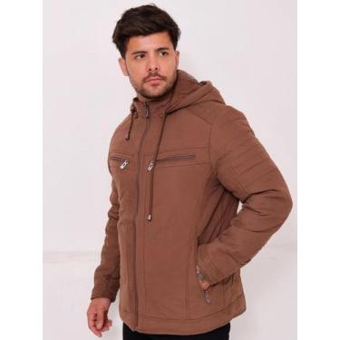 Imagem de Jaqueta Masculina Forrada Frio Intenso Frio Intenso Neve Peluciada Cap