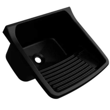 Imagem de Tanque Plastico Lavar Roupa 24 Litros Preto - Metasul