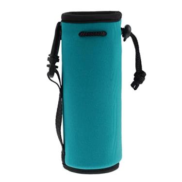 Imagem de shamjina Porta-garrafas de água de Neoprene Porta-garrafas com Cordão Bolsa para, Lago Azul