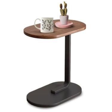 Imagem de Mesa Lateral Canto Apoio Decorativa Em Mdf Sala Quarto Sofa Cor PRETA