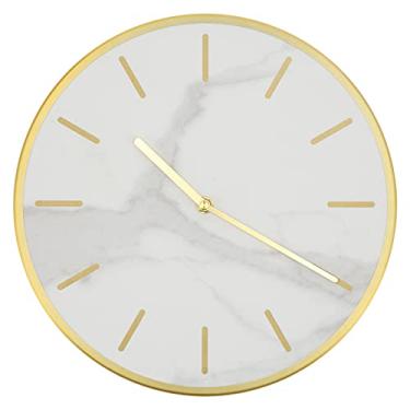 Imagem de Relógio de Parede Moderno Grande Pêndulo Redondo Mudo Relógio Suspenso Bar Cafés Decoração Cimento