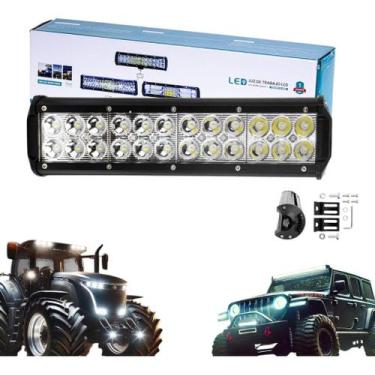 Imagem de Farol Barra De Led 72w 30cm Trator Camionete Off Road 4x4 - Briwax