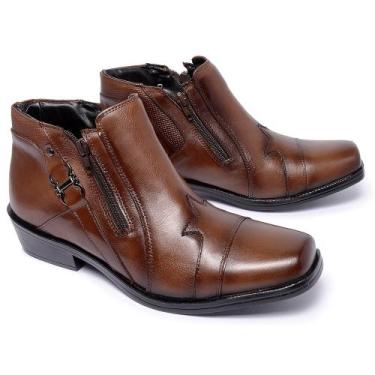 Imagem de Bota Masculina Couro Country Linha Conforto Premium Cor Café - Ferrile