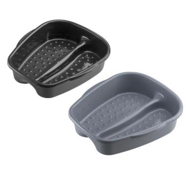 Imagem de Kit 2 Bacia Para Pés Pedicure Salão de Beleza Multiuso Relaxamento Com