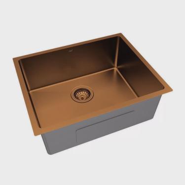 Imagem de Kit Cuba Cozinha Aço Inox com Válvula e Sifão Japi