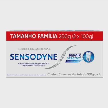 Imagem de Creme Dental Sensodyne 2 Unidades Repair Protect 100g 50% De Desconto Na Segunda Unidade