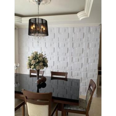 Imagem de Revestimento 3D Parede Modelo Quadratto Placas Decorativo