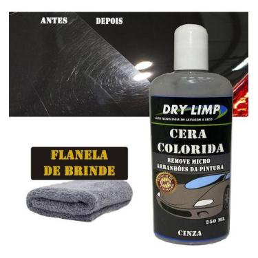 Imagem de Cera Colorida Automotiva Dry Limp Tira Riscos Superficiais, CINZA