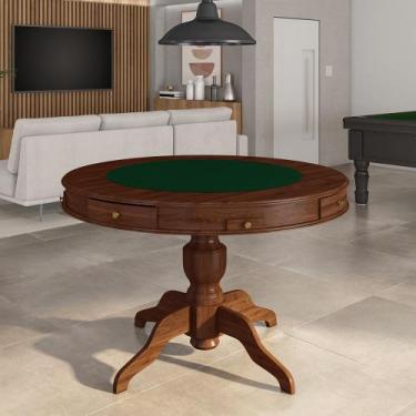 Imagem de Mesa de Jogos Carteado 4 Lugares Bellagio com Gavetas e Tampo Reversív