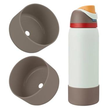 Imagem de BKBY 2 peças de bota de silicone para garrafa de água, compatível com Owala 680 g 947 g 1,134 g, capa protetora antiarranhões e antiamassados sem ruído para garrafas de água FreeSip/Twist/Flip