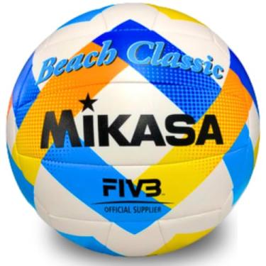 Imagem de Bola Vôlei Profissional Tamanho Padrão Oficial Couro Sintético Quadra Praia Areia Voleibol Original