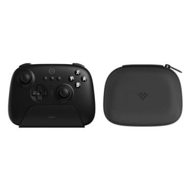 Imagem de 8Bitdo Ultimate Bluetooth Controller with Charging Dock and Travel Case, Wireless Gamepad with Hall Sensor Joystick, Compatible with Switch, Steam Deck and Window 10 (Black)