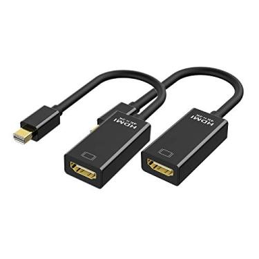 Imagem de QLKUNLA Pacote Com 2 Adaptadores Mini Displayport Para Hdmi (Compatível Thunderbolt) Conversor 4K X 2K, Cabo Banhado A Ouro Macbook Pro, Air, Mac Mini, Microsoft Surface Pro 3/4