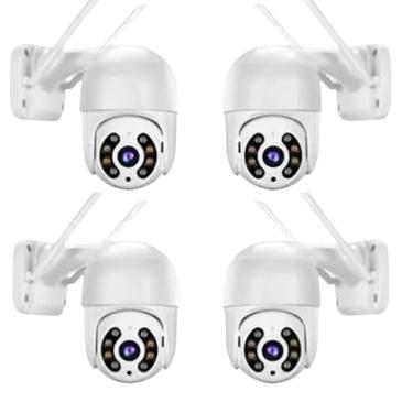 Imagem de Câmeras de Segurança Resistente a Água Full HD WiFi Sem Fio 360 Infravermelho (3)