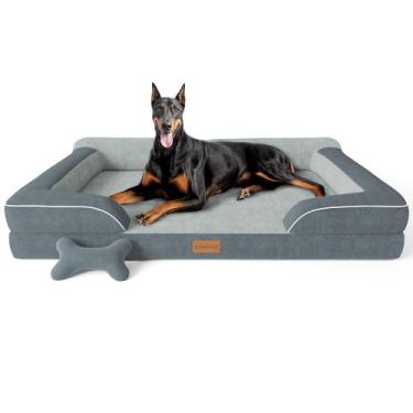 Imagem de Cama de cachorro CWAWZ XXL para cães extra grandes: gel de resfriament