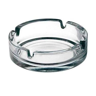 Imagem de Cinzeiro De Vidro Redondo Liso Design Elegante 10,5cm - Qing Ping Guo