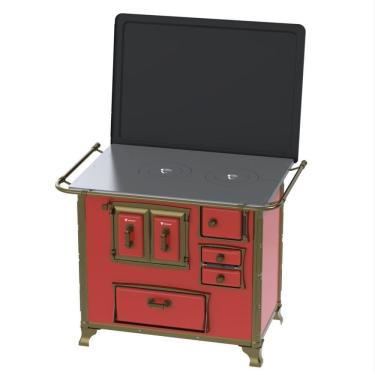 Imagem de Fogao a Lenha GII N 2 Renaissance Vermelho