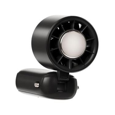 Imagem de IEUDNS Ventilador de mesa de mesa portátil portátil ventilador de mão dobrável colarinho de pescoço 100 velocidade ajustável para cílios de escritório homens, Preto