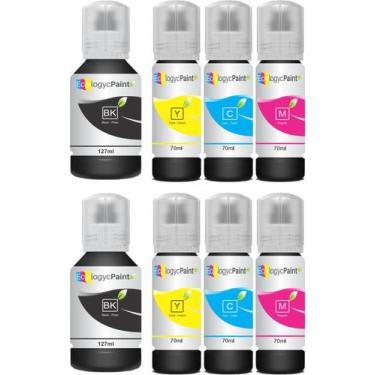 Imagem de 8 Tintas compativel para Epson 504 l4160 l4150 l3160 l5290 Marca Ecolo