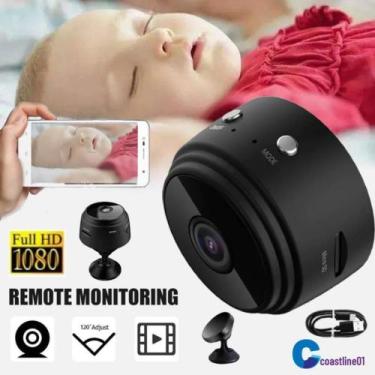 Imagem de Mini Câmera Espiã Gravador De Voz Visão Noturna WIFI 1080p - WCAN