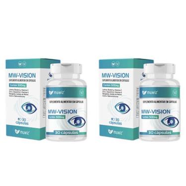 Imagem de Kit 2 MW Vision Luteina Zeaxantina e Vitaminas 500mg Muwiz