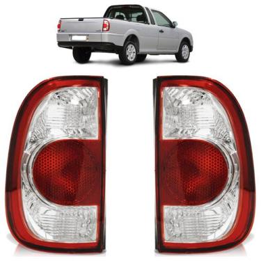 Imagem de Lanterna Traseira Saveiro G4 2006 2007 2008 2009 2010 2011 Preto Bicol