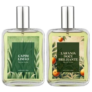 Imagem de Kit Perfume Masc. Capim Limão E Laranja Doce Brilhante 100Ml - Essênci