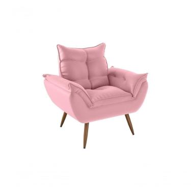 Imagem de Poltrona Decorativa Tóquio 1 Lugar Veludo Turkey Rosa Matrix