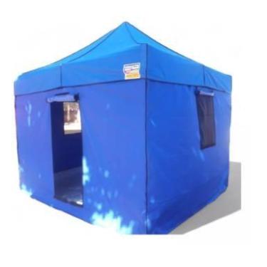 Imagem de Tenda Sanfonada Camping 2x2 Metros Nylon - Goiânia Toldos, Azul
