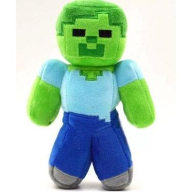 Imagem de Pelúcia minecraft antialérgico com 25 cm importado - sem marca, Verde 