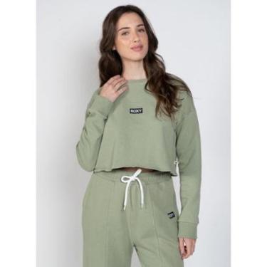 Imagem de Moletom Roxy Care Happy Day Verde-Verde-M-Feminino