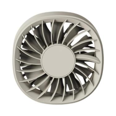 Imagem de Wswqop Ventilador de ar de resfriamento para carro, pequeno dispositivo de resfriamento, clipe compacto, versátil, 3 velocidades, circulador de ar automático, Cáqui