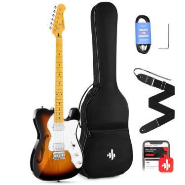 Imagem de Guitarra elétrica Donner Jazz TL Thinline F Hole 39