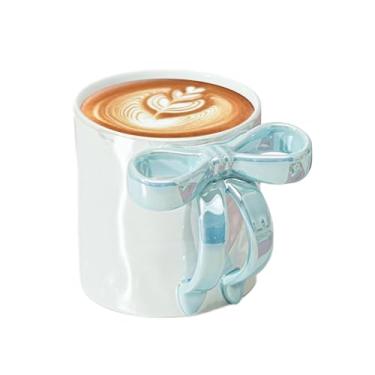 Imagem de Rrlihjgu Caneca De Laço Encantadora - Chávenas Estéticas com Aplicaçāo de Laço,Copo Elegante Multiuso De Grande Capacidade Para Água Café Leite E Chocolate Quente