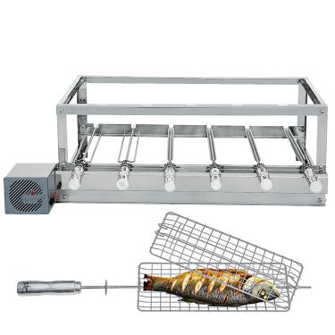 Imagem de Churrasqueira Grill Inox - Artinox Grill - 6 Espetos Giratórios + Grelha Giratória Peixe/Frango