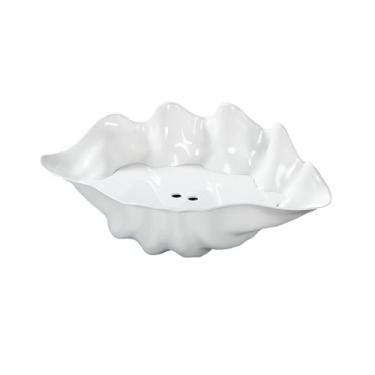 Imagem de Prato de gelo seco sashimi simples requintado cor de esmalte irregular estilo nórdico - 53 cm