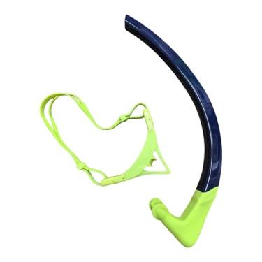 Imagem de simhoa Snorkel de mergulho com tubo de respiração frontal de silicone para mergulho subaquático, para Crianças
