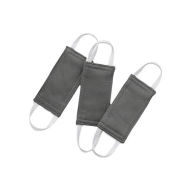 Imagem de Ｂｅｓｇａ 3 peças de capas para trava de porta de berçário, tecido Oxford para pessoas com sono leve, leve e multiuso, 10 cm x 5 cm, com alças flexíveis, Cinza Escuro