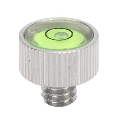 Imagem de Nível de bolha da câmera Aço inoxidável Pequeno DSLR Mirrorless Camera Bubble Spirit Nível para 1/4 de polegada Montagem leve compacta para fotografia profissional
