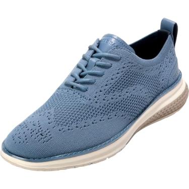Imagem de Cole Haan Og Energyweave Stitchlite Wing Oxfords masculinos, Azul chinês/gergelim claro/marfim, 39