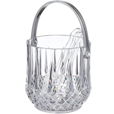 Imagem de Amosfun Balde De Gelo Acrílico Transparente Para Vinho Com Pinça - Recipiente Bebidas, Braçadeira E Alça Freezer, Coquetel, Bar, Suprimentos Festas