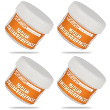 Imagem de Sn63/Pb37 T4 Pasta de solda de chumbo de estanho 183 ℃ Ponto de fusão não limpa, fornecida pela wonderway (400 g)